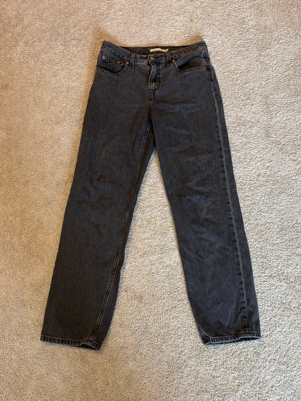 Levi’s Low Pro Straight Leg Jeans Black Size 26